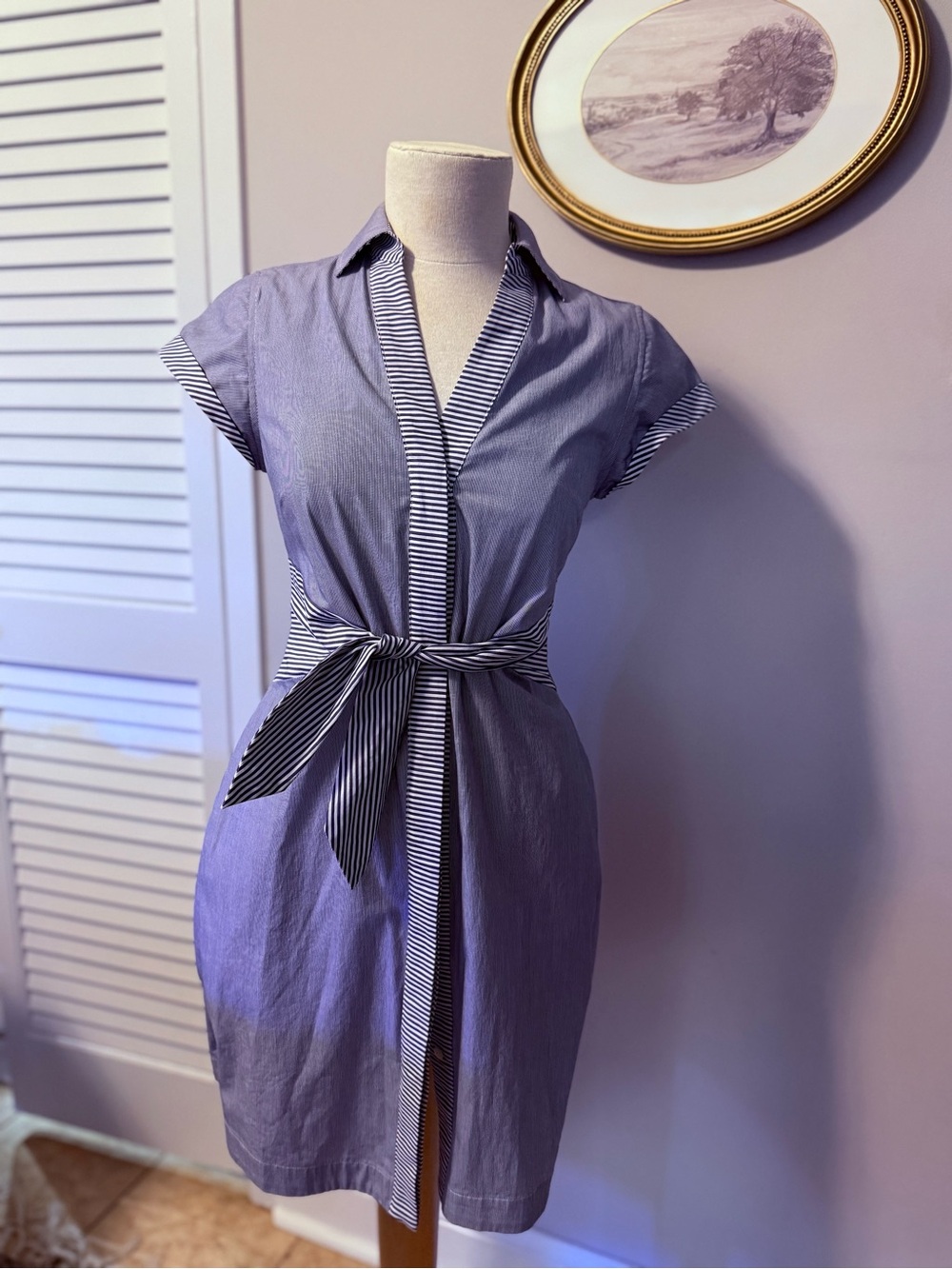 NWT Vineyard Vines Mixed Stripe Shirt Dress Size 00